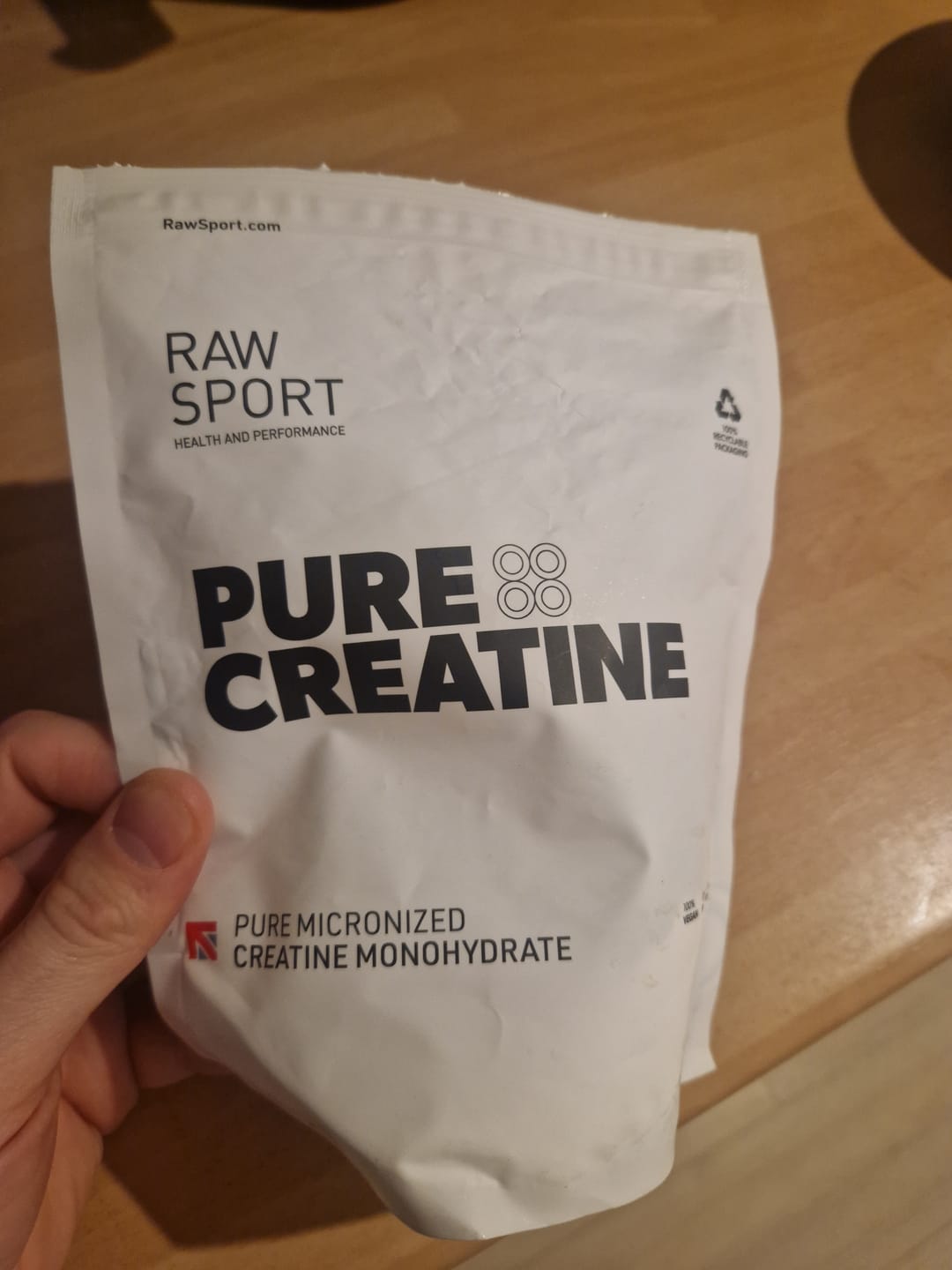 Customer photo review of Pure Creatine Monohydrate 250g