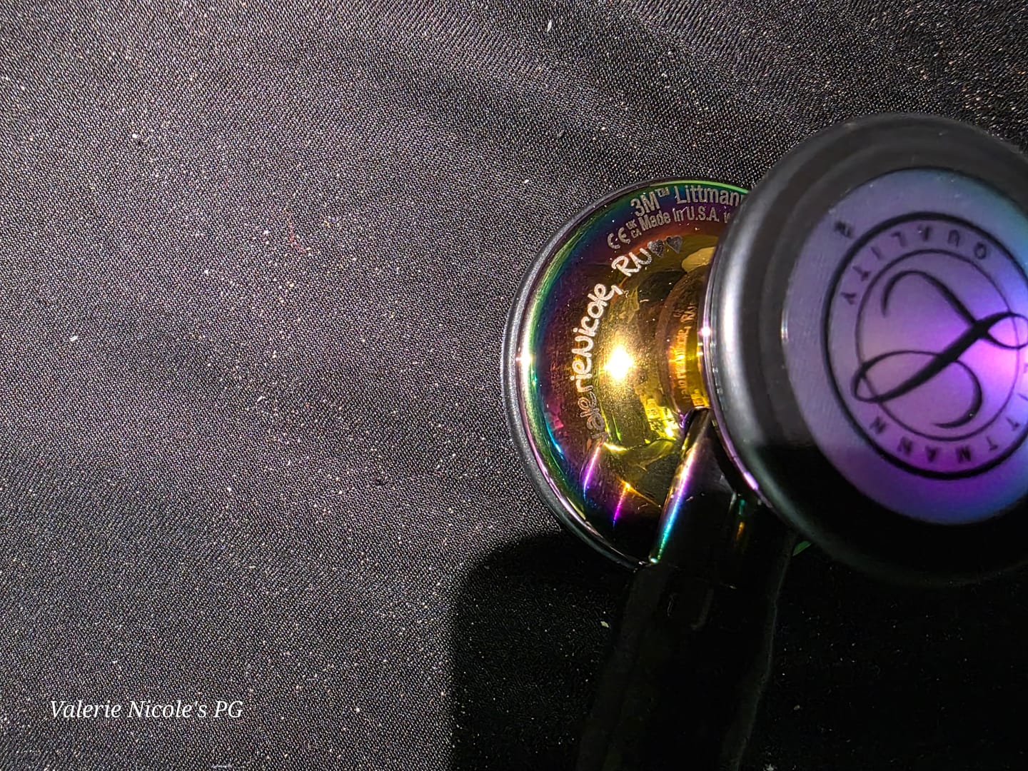 Customer photo review of Littmann CORE Digital Stethoscope - 8570 High Polish Rainbow & Black
