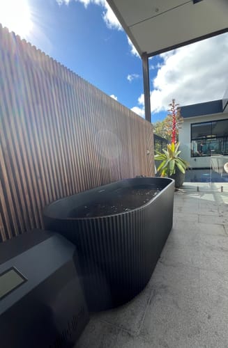 Customer photo review of Nordhaus Ice Bath - WIFI - Matte Black - Fluted