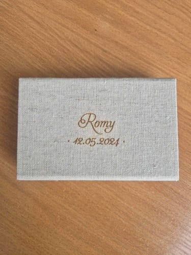 Customer photo review of Vintage fabric USB box