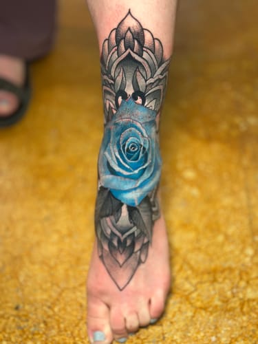 Customer photo review of Painless Tattoo Numbing Cream