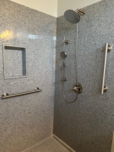 Customer photo review of Slide Bar with Shower Head Holder