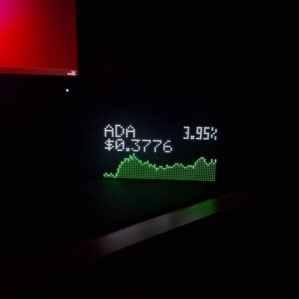Customer photo review of Ticker Box Display