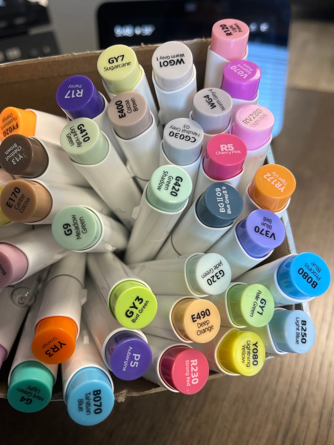 Customer photo review of 4-Pack Mystery Palette of Ohuhu Alcohol Markers