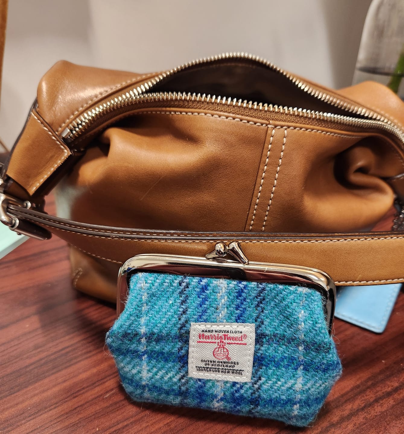 Customer photo review of Women's Harris Tweed Coin Purse