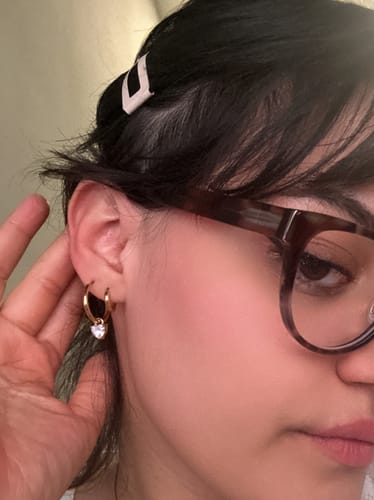Customer photo review of White Heart Charm