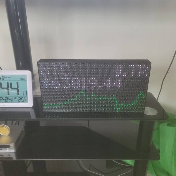Customer photo review of Ticker Box Display