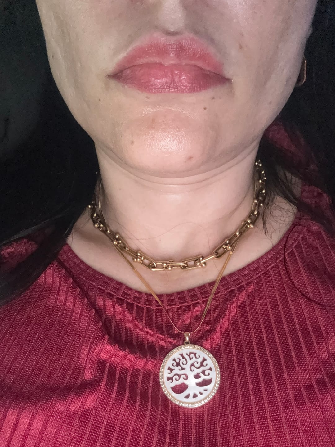 Customer photo review of Colar Dely Banhado em Ouro 18k