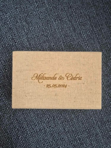 Customer photo review of Vintage fabric USB box