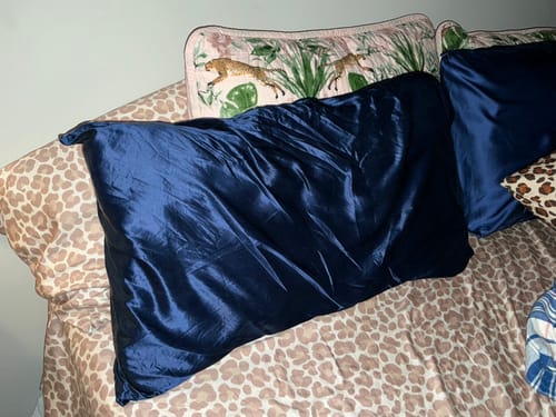 Customer photo review of Organic Silver Ion Silk Pillowcase
