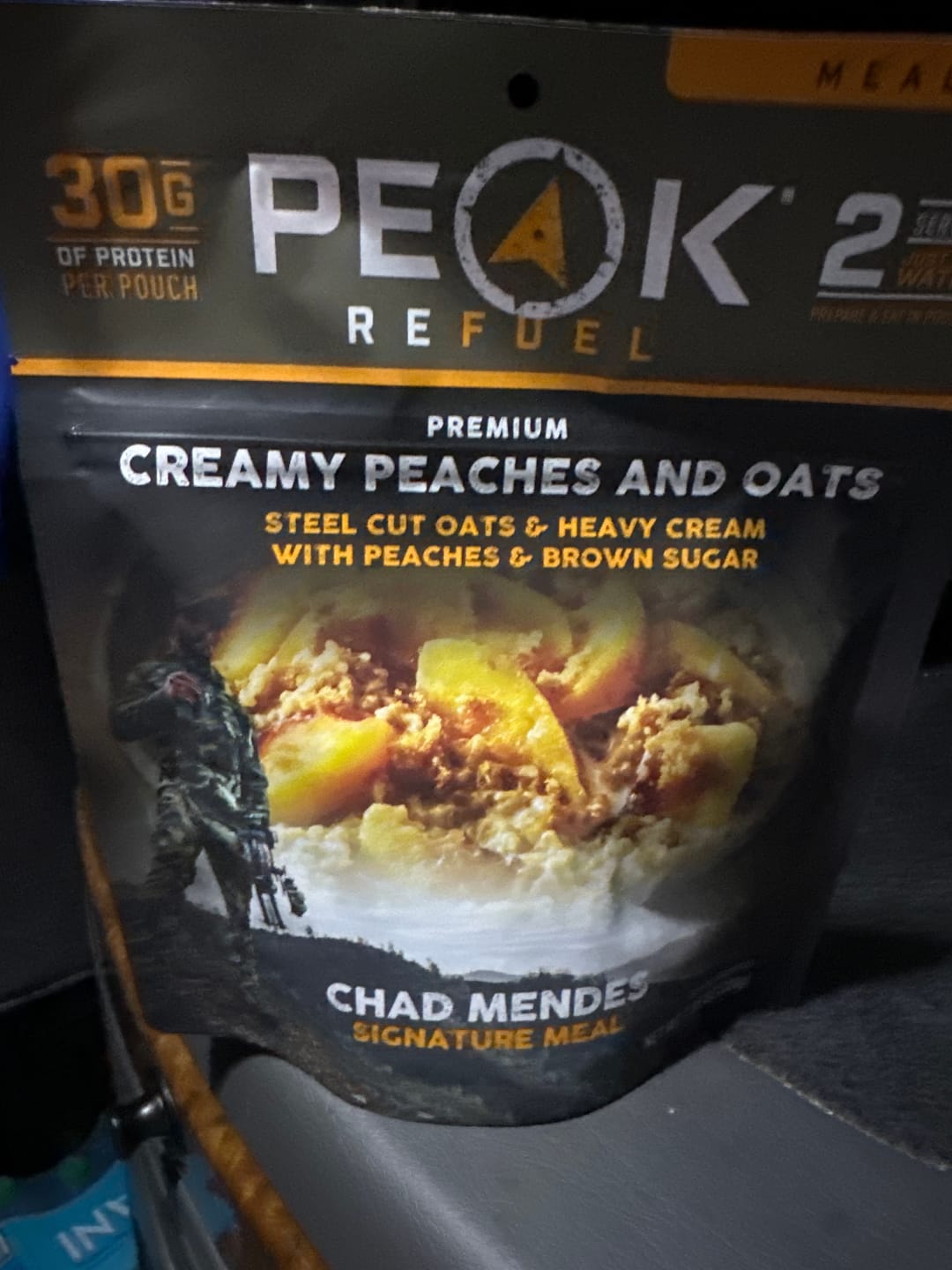 Customer photo review of Creamy Peaches and Oats