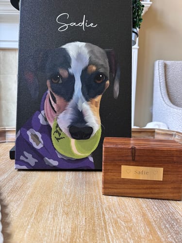 Customer photo review of Pet Art Canvas Wrap