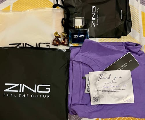 Customer photo review of Bleu De Zing