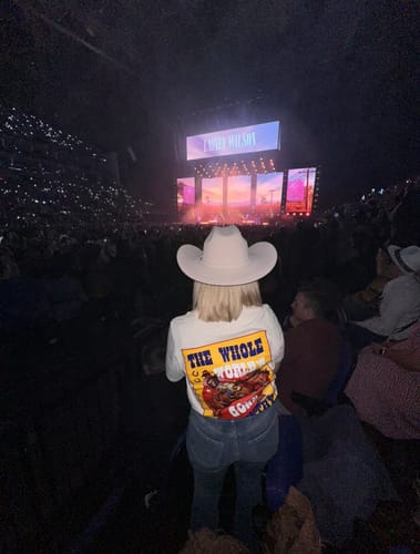 Customer photo review of Whole Worlds Gone Country - Womens Tee