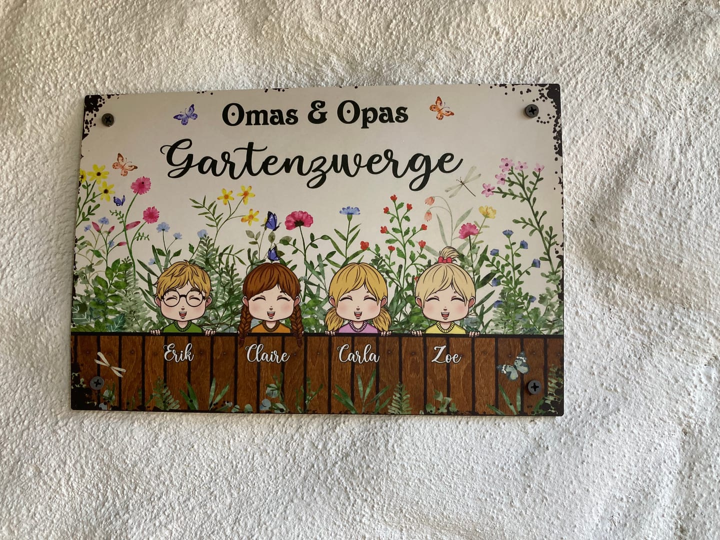 Customer photo review of Omas & Opas Garten - Großeltern-Türschild