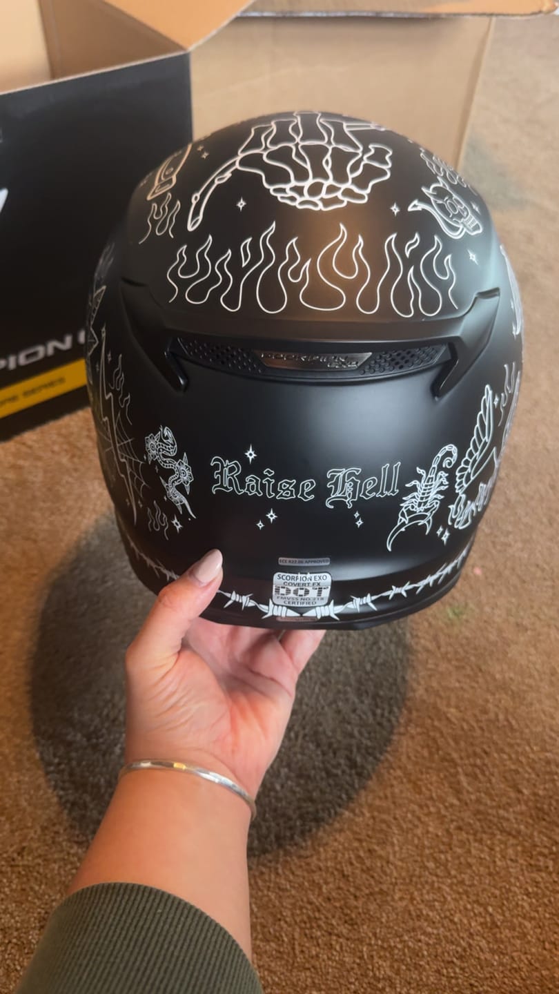 Customer photo review of Covert FX The Litas 2 Helmet - Matte Black