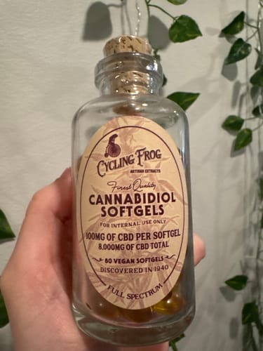 Customer photo review of Softgels, 100mg CBD + 1mg THC