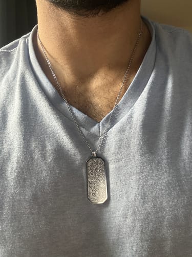 Customer photo review of Ayatul Kursi Tag Necklace