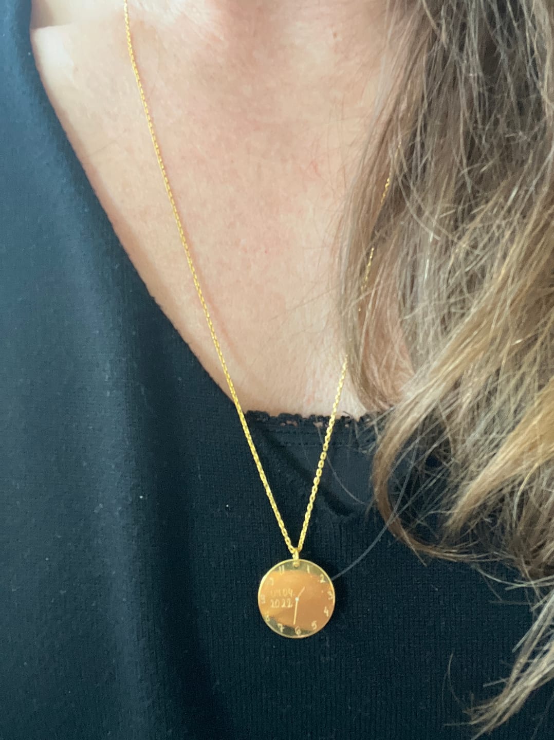 Customer photo review of Halskette "Geburtsuhr"