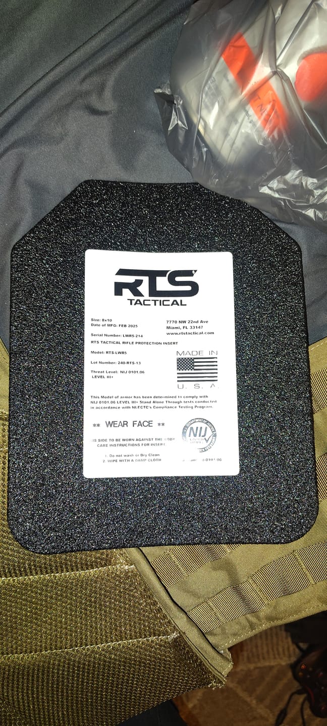 Customer photo review of RTS Tactical LWR5 Rifle Special Threats Insert - 8X10