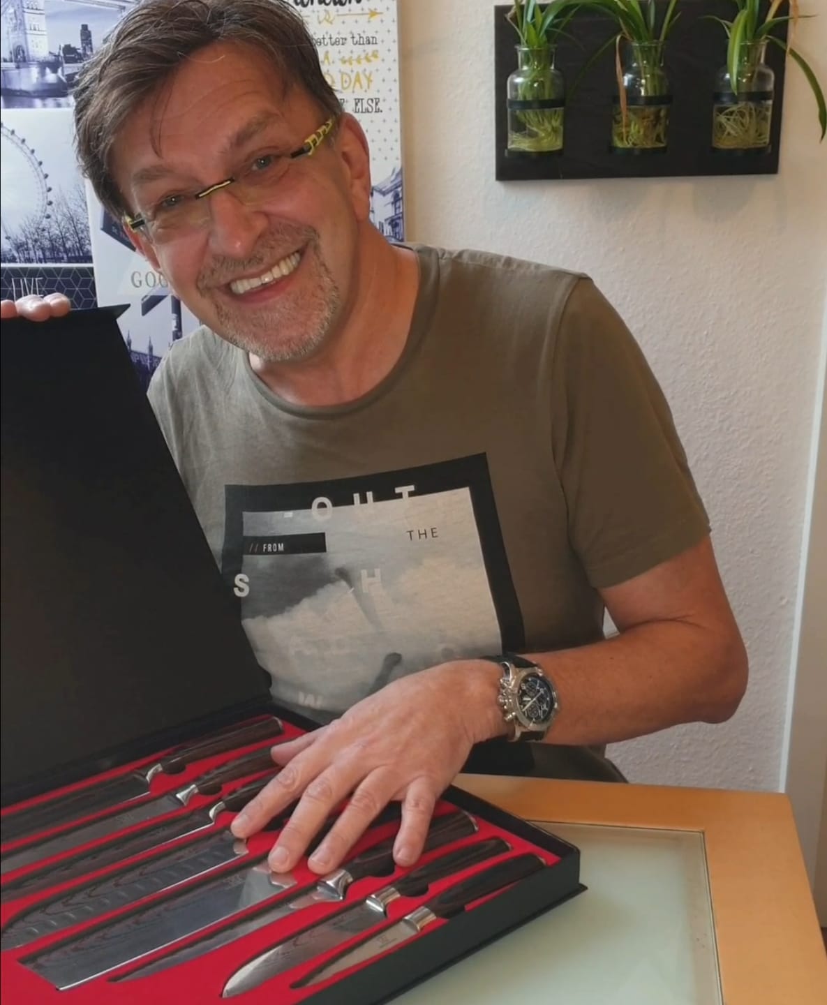 Customer photo review of Premium Knivset (+ GRATIS Knivblock & Knivslip)