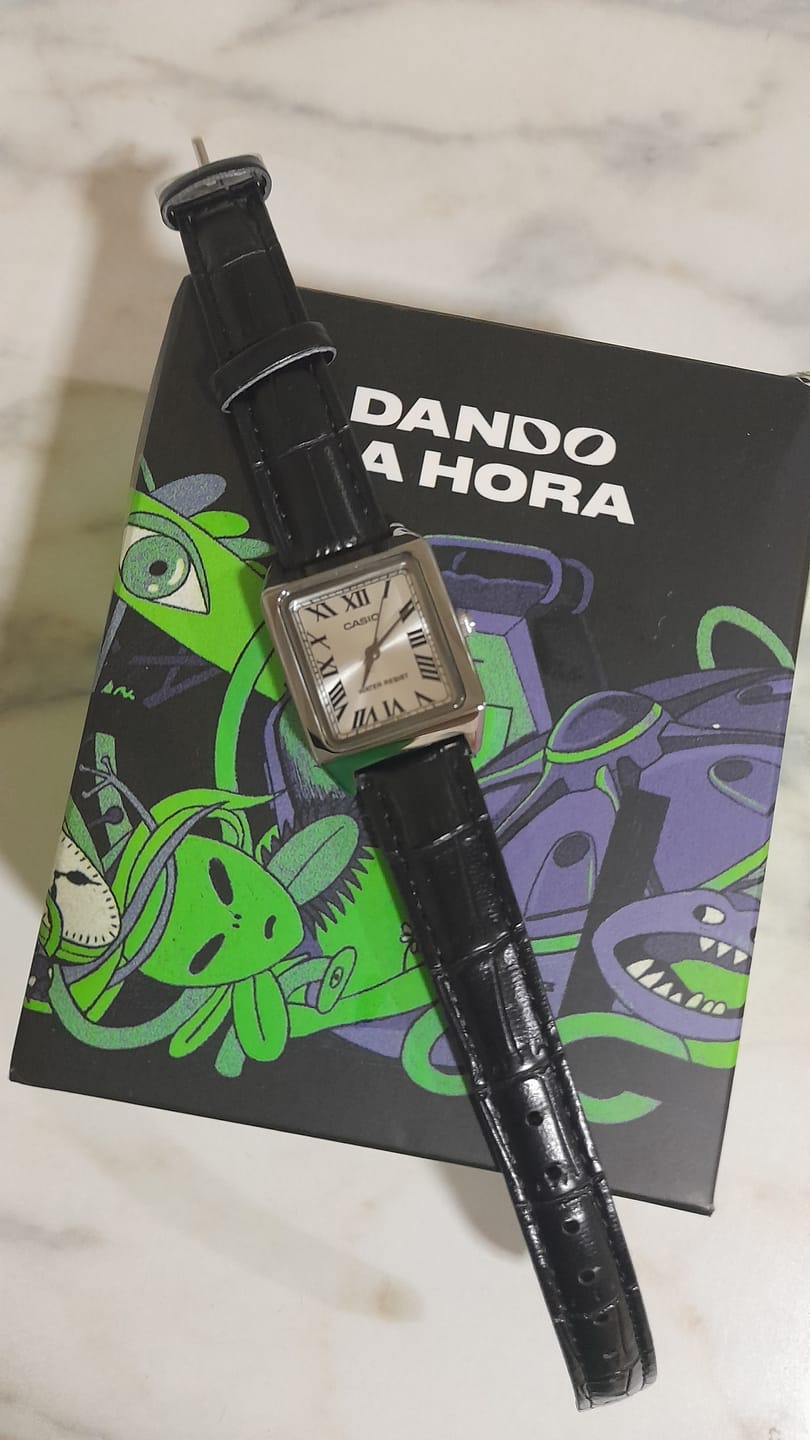 Customer photo review of Reloj Casio Tank Análogo LTP-V007L-7B1UDF Cuero Dial Plateado