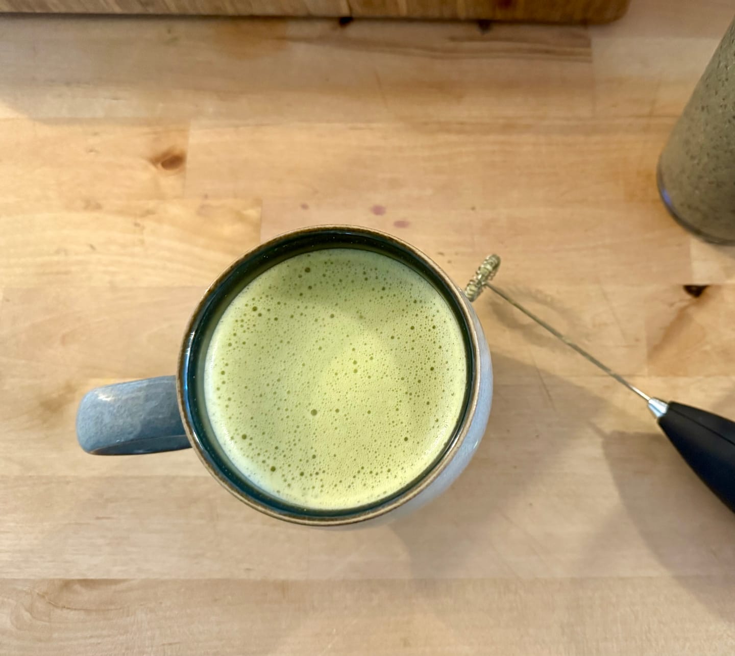 Customer photo review of autonomy smart matcha latte (7 servings, one-time purchase)