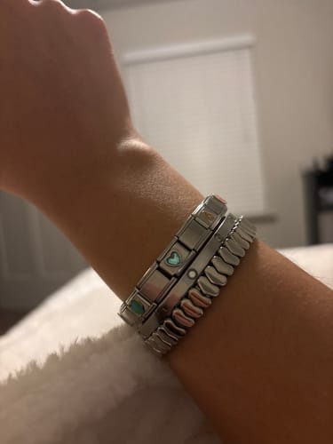 Customer photo review of NUEVO charm corazones de colores