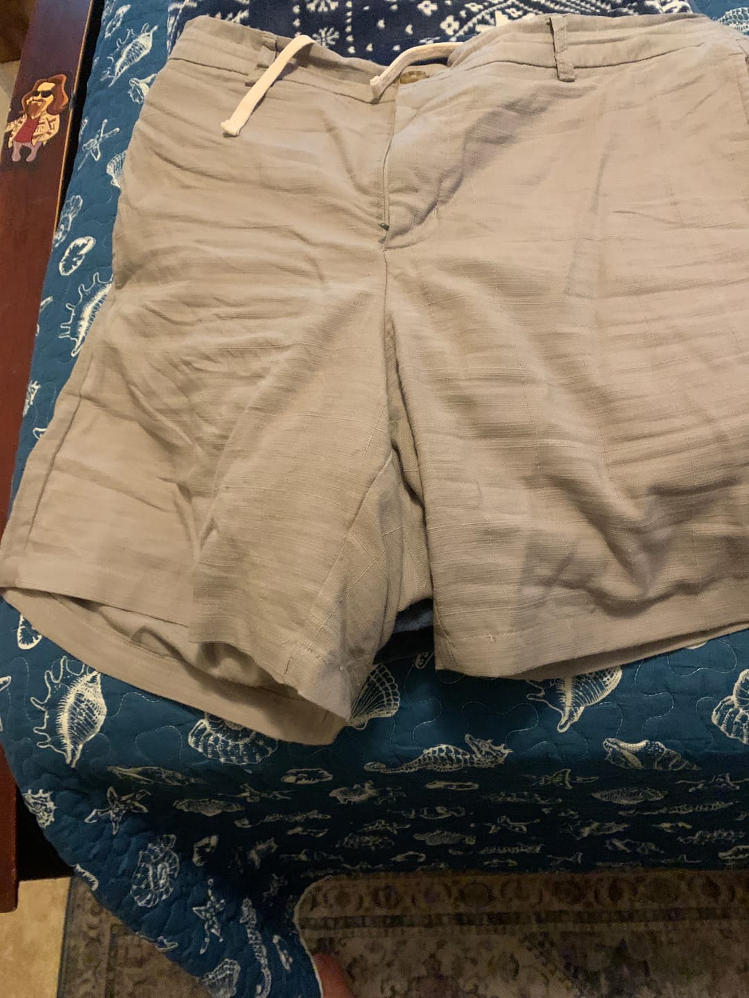 Customer photo review of Volcanic Ash – Bamboo Resort Shorts