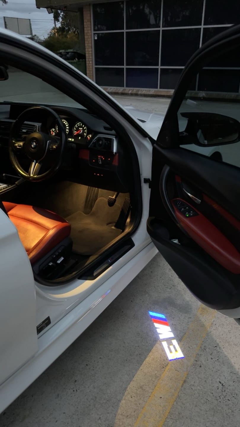 Customer photo review of BMW LED Car Door Welcome Logo Shadow Lights | E/F Chassis