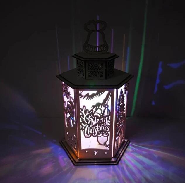 Customer photo review of Christmas ornaments night lamp laser cut svg file