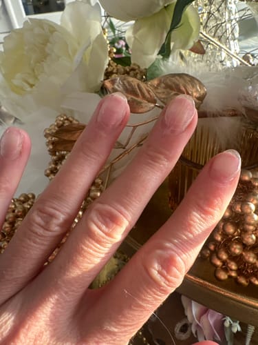 Customer photo review of Crystal Clear Dipping Powder