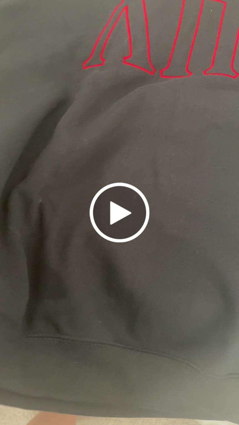 Customer video review of LPC Minimalist Stitched Letter Crew