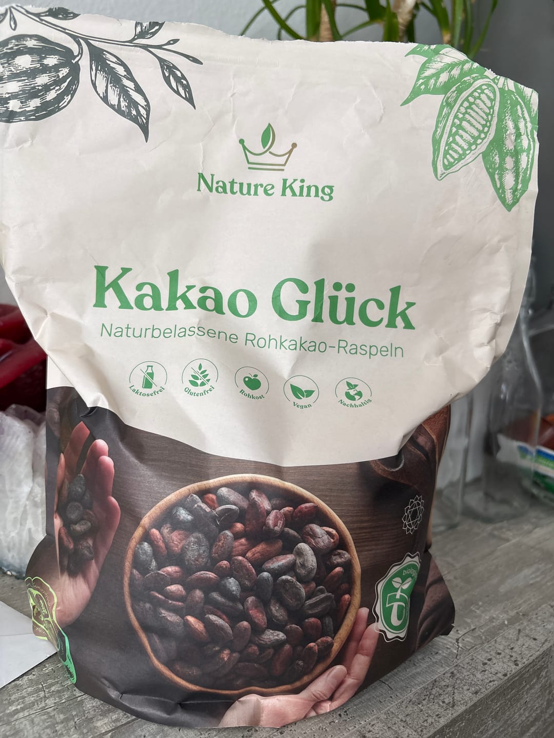 Customer photo review of Bio Kakao Glück 1 kg (100% Bio Roh Kakao)