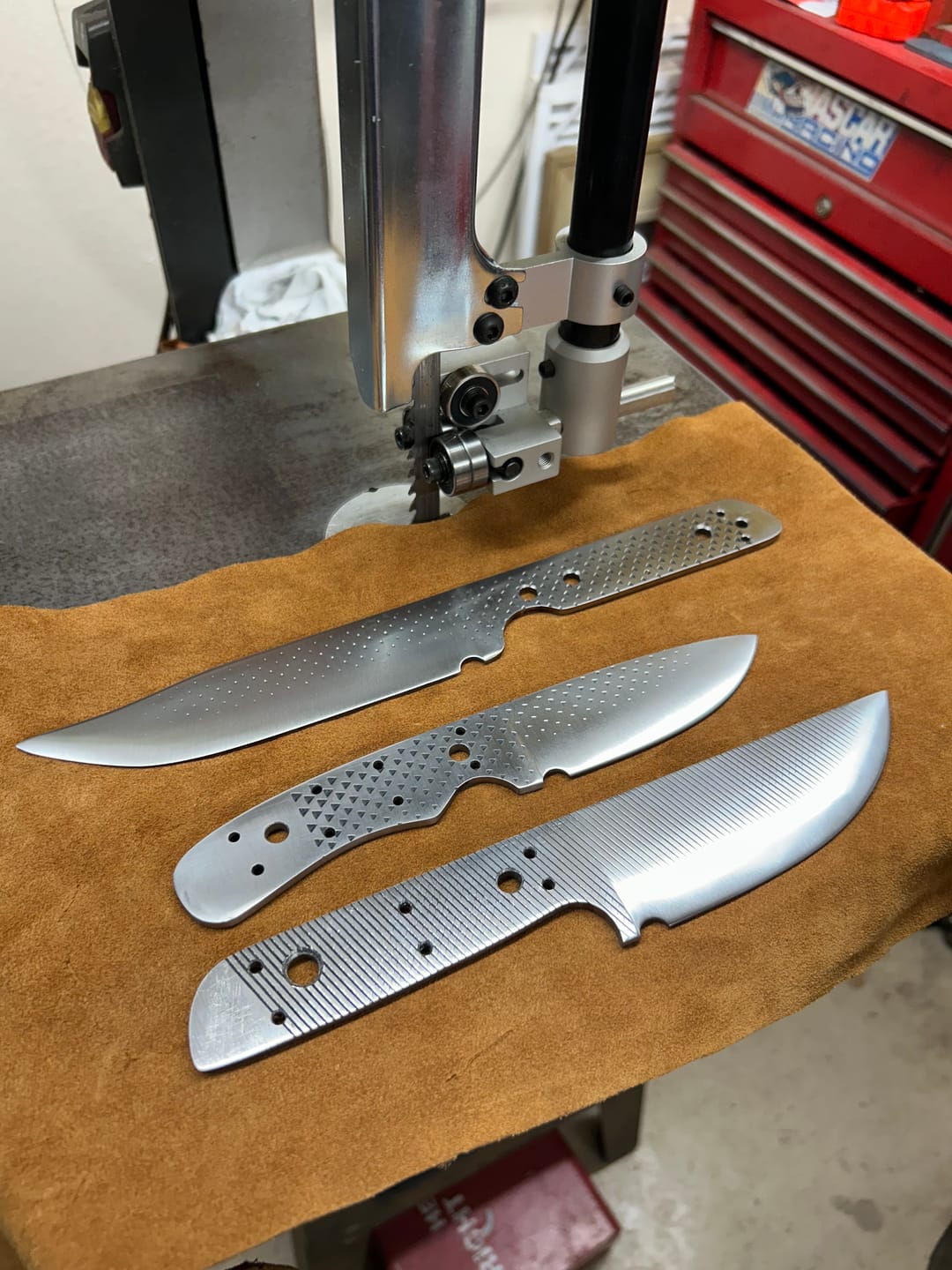 Customer photo review of 2" x 42" Sanding Belts for Finishing & Sharpening, 3 PACK