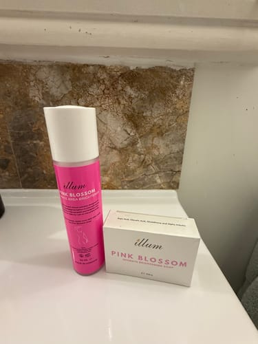 Customer photo review of Pink Blossom - Intimate Area Brightening Treatment