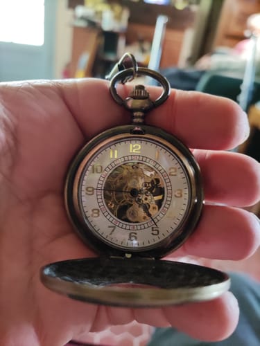 Customer photo review of Montre Gousset Bronze Ancienne