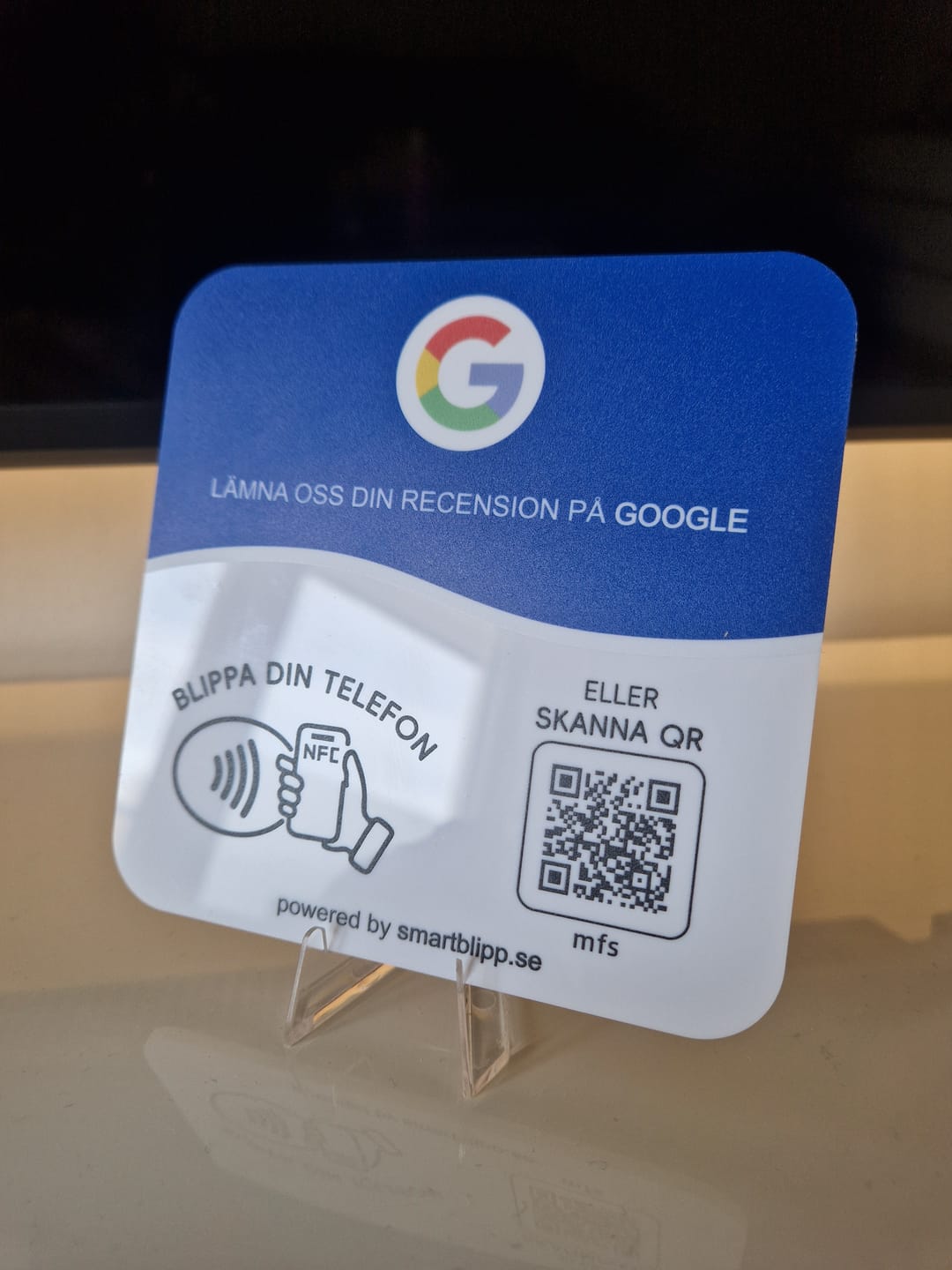 Customer photo review of Google Recensionsplatta NFC