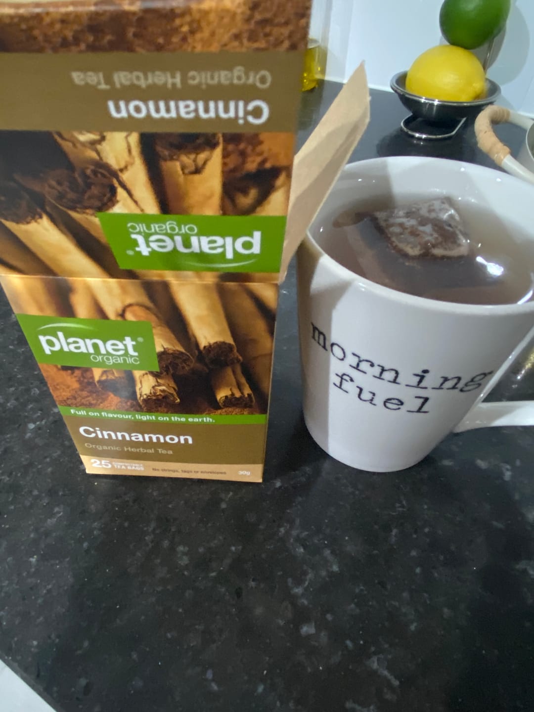 Customer photo review of Cinnamon Tea 25 Tea Bags - Certified Organic