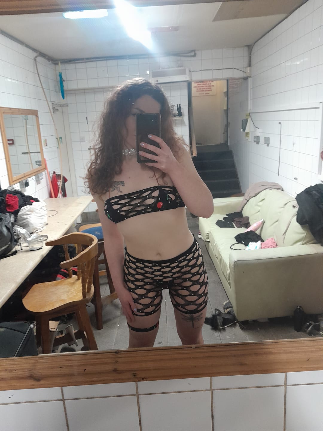 Customer photo review of Icy Doll Bedazzled Shorts Set: Black