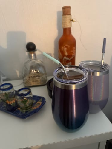 Customer photo review of 17 oz Straw Wine Tumbler