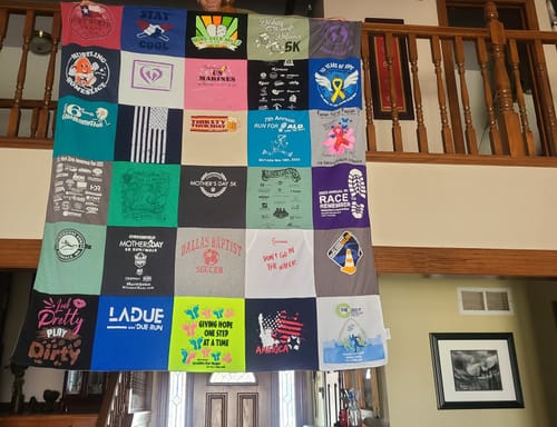 Customer photo review of Classic T-Shirt Blanket