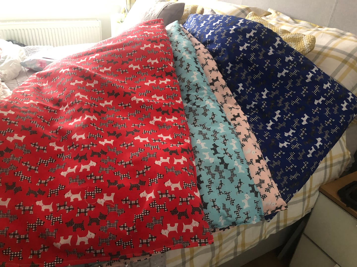 Customer photo review of Scotty Dog Polycotton Fabric