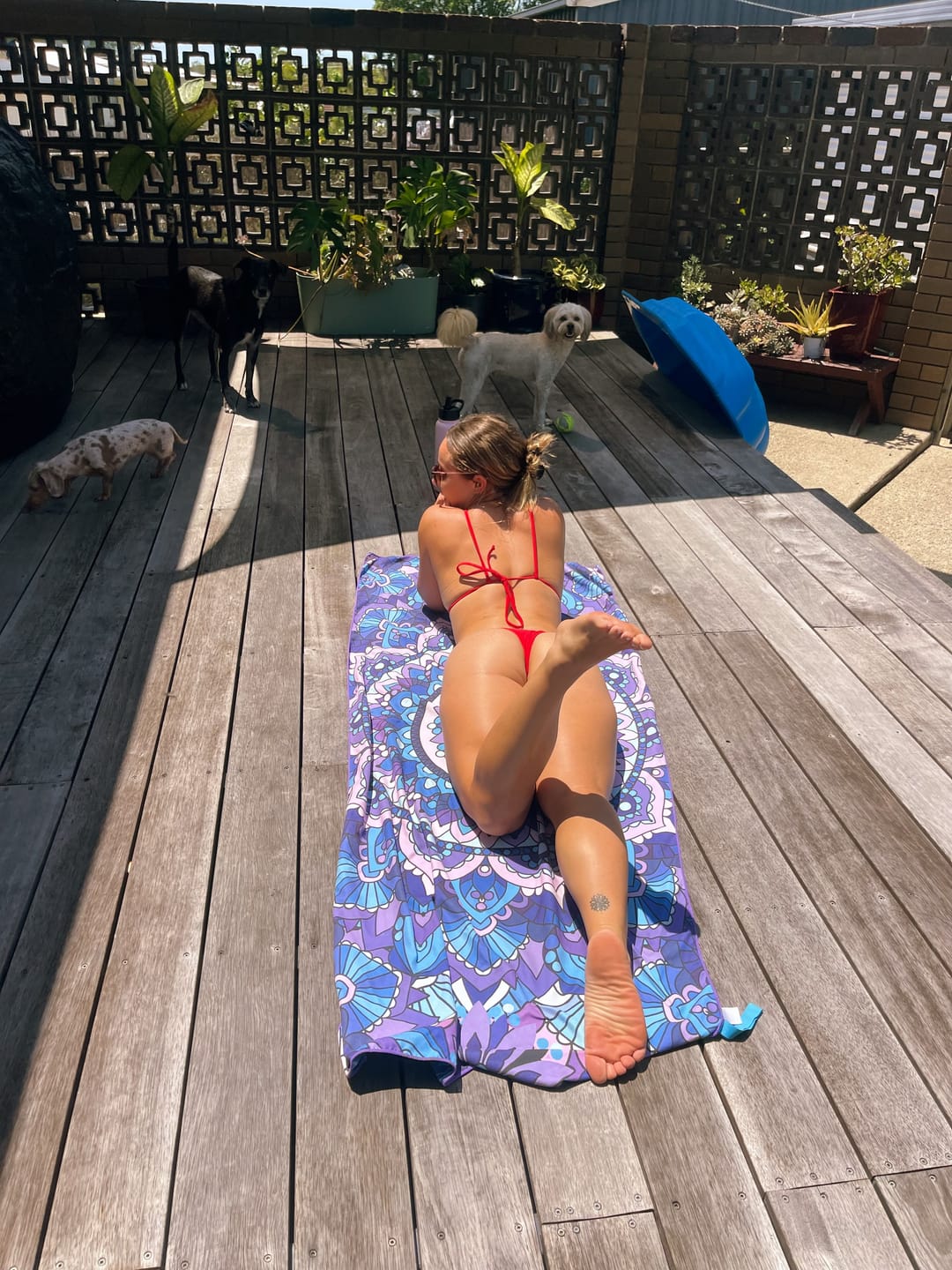 Customer photo review of Costa Brava Top - Ember Red
