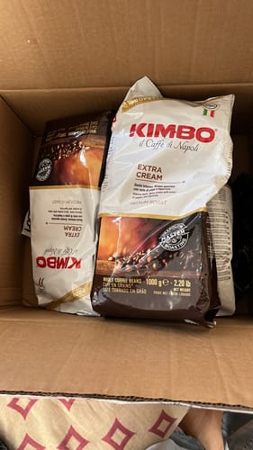 Customer photo review of Pack 3kg Kimbo Extra Cream con taza Kimbo