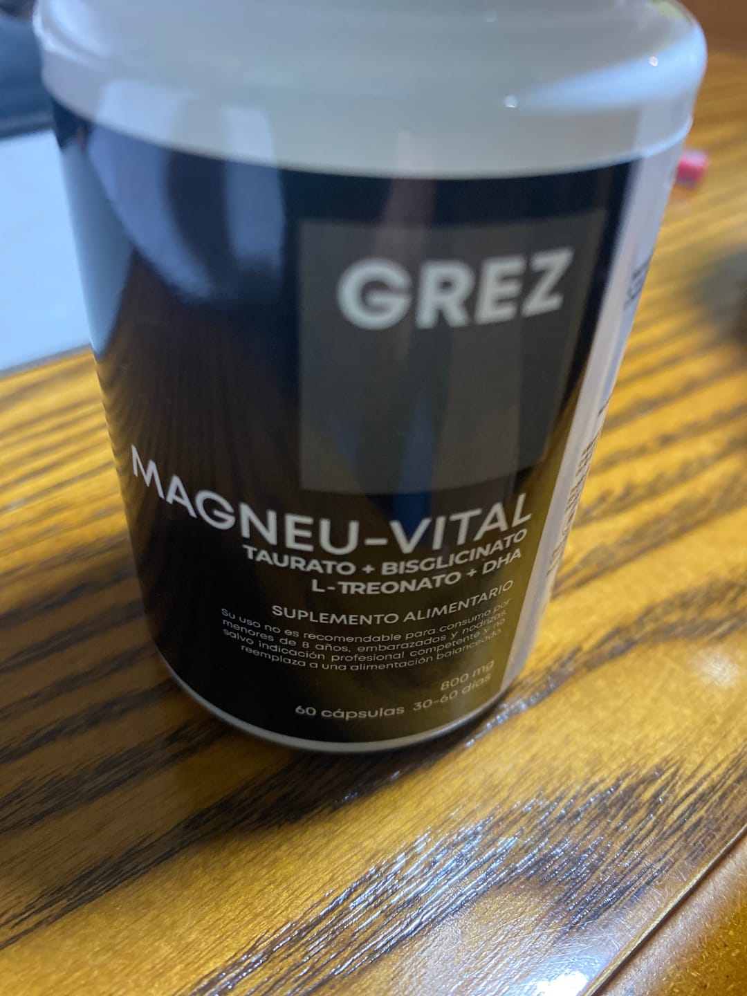 Customer photo review of MAGNEU-VITAL 800mg - Magnesios quelados Taurato / Bisglicinato / L-treonato