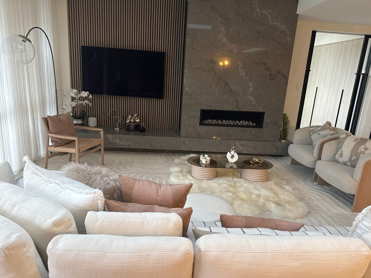 Customer photo review of Darren Palmer Zen White Rug