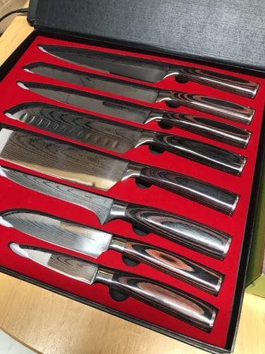 Customer photo review of Premium Knivset (+ GRATIS Knivblock & Knivslip)