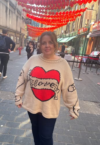 Customer photo review of The Young Hearts Jumper