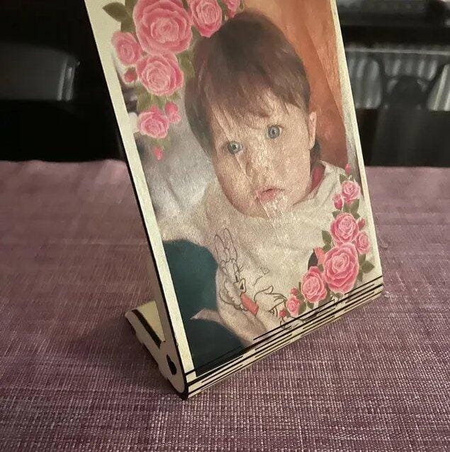Customer photo review of Wooden curved photo frame 6 bundle laser cut svg file
